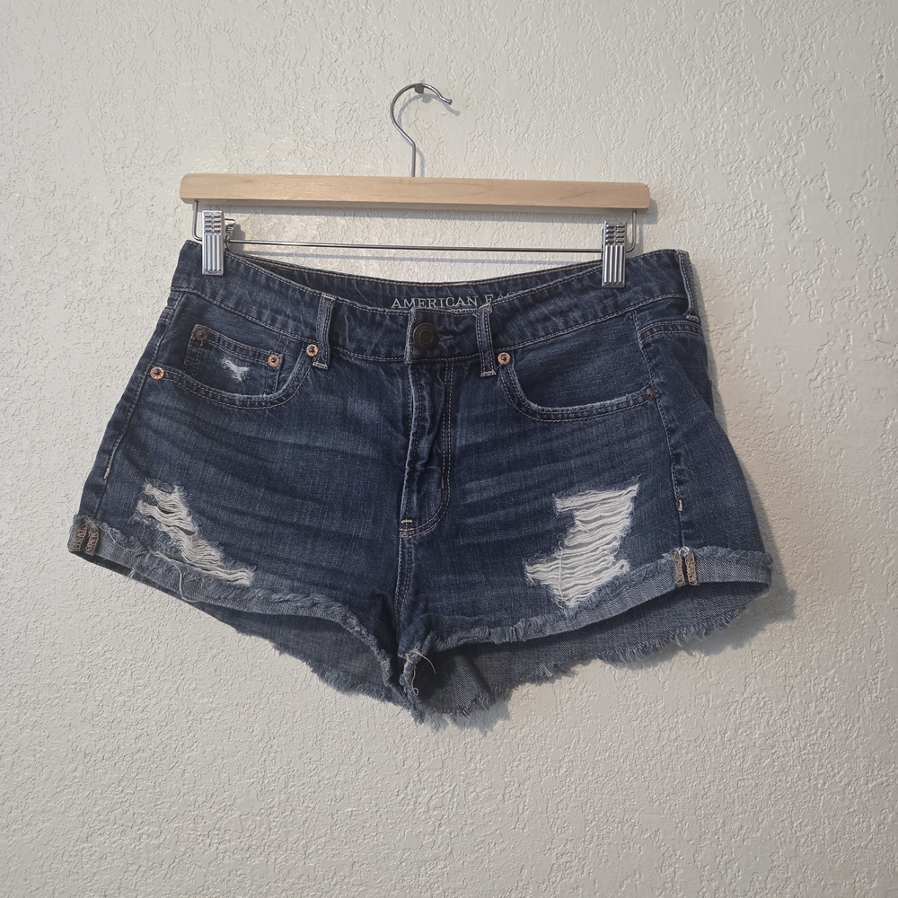 American Eagle Outfitters Women's Blue Denim Shorts
